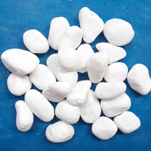 Galets blancs neige, pierre à puce pour bicyclette, paysage, jardin, pavage d'une allée et revêtement de piscine - Product Image 1