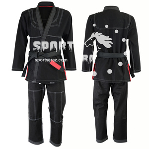 Kimono de judo brodé sur mesure - Vêtements de sport ultra légers en polyester/coton pour hommes, fabriqués au Pakistan - Product Image 3