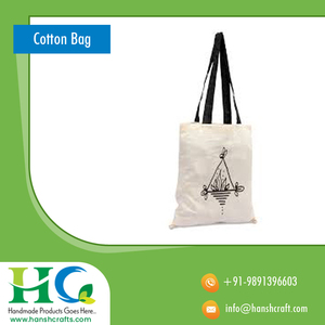 Bolsa de Compras de Algodón Ecológica, Tamaño Estándar, Reutilizable, Tejido Natural Duradero, Logotipo Personalizado, Proveedor Mayorista de la India - Product Image 5