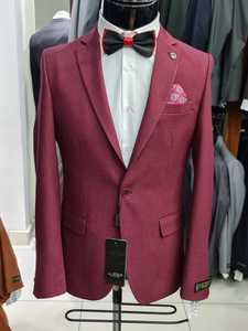 สูทพอดีตัวสำหรับผู้ชายสูทลำลองลายสก็อตแฟชั่นดีไซน์ใหม่2025 - Product Image 4