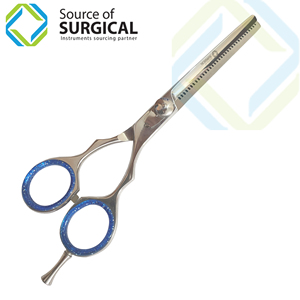 Professional 6 Inch Right-Handed Barber Scissors AISI 420 Stainless Steel Blades <b>Rubber</b> Handles Sharp Straight Hair Cutting Tool - Product Image 4