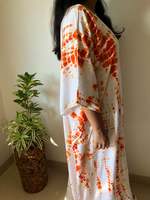 Printemps été nouvelle robe décontractée tie dye pour femmes robe shibori tie dye robe ajustée et évasée smocks sangle spaghetti réglable