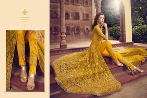 À la mode Salwar Kameez costume Dupatta indien et pakistanais dames femmes portent broderie pierre travail soie Net en gros bas prix ethnique - Product Image 3