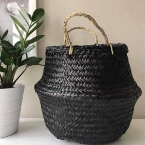 Cesta de comestibles de algas marinas de alta calidad con asas Artesanía de diseño personalizado de fabricante de Vietnam Bueno para almacenamiento - Product Image 3