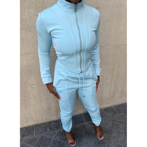 Best Quality CORSET TRACK <b>JACKET</b> - BABY BLUE Warm Winter Zipper Women <b>Jacket</b> - Product Image 5