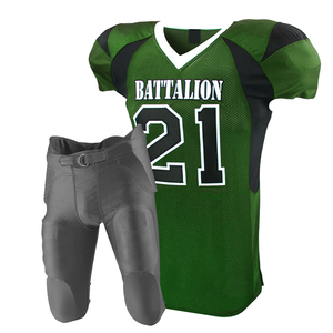 Uniforme de fútbol americano de talla grande de alta calidad OEM, ropa deportiva con cuello en V de nuevo diseño, características transpirables y duraderas - Product Image 5