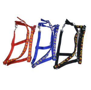 Licol pour cheval en nylon noir rembourré, durable et doux, avec perles en cristal et ferrures en acier inoxydable, fabricant indien LLT, taille Full-Cob - Product Image 2