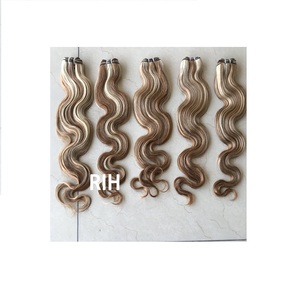 Malaysian Cuticle Aligned Wholesale Color No. #30/613 <b>Body</b> <b>Wave</b> 24" Inch Cambodian Human Hair Bundle's Extension's Vendors Weave - Product Image 2
