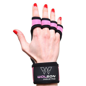 ถุงมือออกกำลังกายครึ่งนิ้วสำหรับทุกเพศถุงมือหนังนีโอพรีนสำหรับฟิตเนสและยกน้ำหนักในยิม - Product Image 5