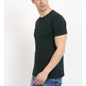 T-shirts personnalisés décontractés pour hommes, t-shirts unis à manches courtes, t-shirts en coton écologiques pour hommes - Product Image 3