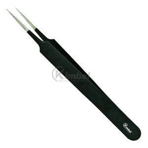 Pinces à cils en acier inoxydable personnalisables avec pointe en fibre pointue, forte tenue, pinces à cils pour faux cils volumineux - Product Image 2