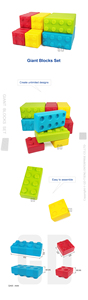 Équipement de jeu sportif PE 30 pièces, ensemble de blocs de grande taille en 4 couleurs, jouet sportif - Product Image 1