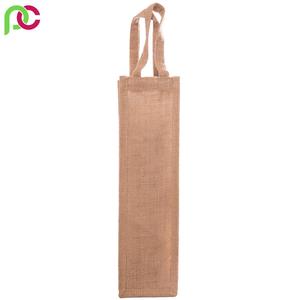 Sac de bouteille de vin en jute biologique personnalisé 100% biodégradable écologique approvisionnement en vrac bouteille unique fourre-tout à vin en toile de jute - Product Image 6