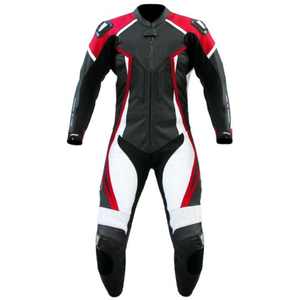 Customizable Leather Racing Suit with <b>Padded</b> Knees Elbow Active Bottoms with Customized Logo for Motorbike for Spring Season - Product Image 3