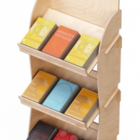 ESPOSIT SH-2200-001 Système d'exposition modulaire standard, présentoir de livres, logo personnalisé italien, 56x163, en bois, emboîtable, facile à assembler