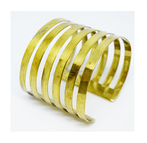 Brazalete de moda de oro rosa, pulsera de oro, estilo de Metal, joyería para mujer - Product Image 1