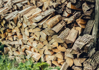 Bois de chauffage séché de haute qualité, 5 pièces de bois, chêne clair, épicéa, hêtre, oiseau pour combustion, sans taxes 100%