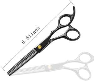 Ciseaux professionnels en acier inoxydable de 6,7 pouces pour la coupe des cheveux, avec lame à bords tranchants et dents de coupe - Product Image 2