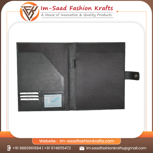 Premium Quality A4 Business Executive Portfolio Faux PU Leather <b>Conference</b> Document <b>Folder</b> File Organizer Planner for Office Mee - Product Image 5