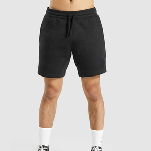 Wholesale Cheap Factory Price New Arrival Double <b>Layers</b> Casual <b>Mid</b> Breathable 100% Cotton Men Training Shorts Drawstring Closure - Product Image 1