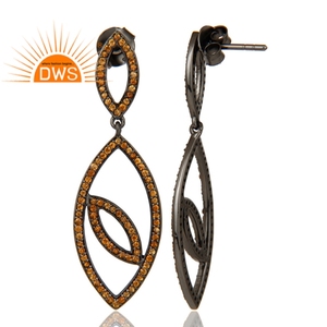 Boucles d'oreilles pendantes en argent 925, bijoux en pierres précieuses grenat, Design fait à la main, vente en gros, nouvelle collection - Product Image 3
