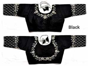 เสื้อใส่ทำงานผ้าไหม Phantom แบบปักลายสำหรับผู้หญิงอินเดียชุดปาร์ตี้ใหม่ - Product Image 2