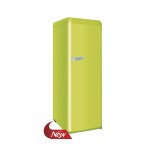 Réfrigérateur rétro coloré de 280 L / Réfrigérateur à double porte <span class=keywords><strong>noir</strong></span> et blanc avec serrure et clé - Product Image 6
