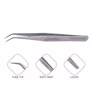 Vetus — pince à épiler pour les cils Volume, Angle Str, 12mm, 35 degrés, en Satin, étiquette privée, pour Extension de cils, nouvelle collection - Product Image 1