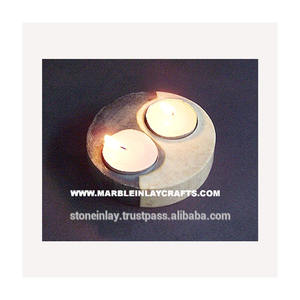 Portavelas de Piedra de Savia Únicos para 2 Velas - Product Image 1