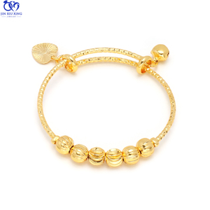 Jxx 24K oro bebé joyería gran oferta brazalete cumpleaños banquete niño Popular Push Pull pulseras venta al por mayor fábrica - Product Image 6
