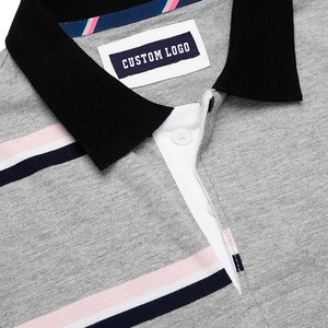 เสื้อโปโลสำหรับผู้ชายเสื้อกอล์ฟแขนสั้นคอปกแบบเย็บปะต่อลำลองฤดูร้อนเป็นมิตรต่อสิ่งแวดล้อมสไตล์ใหม่ - Product Image 3