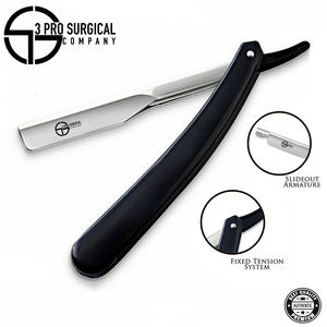 Maquinilla de afeitar Barbero de una sola hoja con mango de plástico clásico - Product Image 6