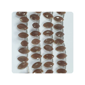 Premium Peach Moonstone Faceted Marquise Shape 7x14MM 8 pulgadas Strand Pink Gemstone Fabricación de joyas - Product Image 1