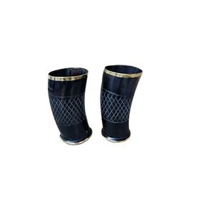 Verre à corne naturelle pour la conception logo corne naturelle verre à vin pour le mariage et la fête utiliser pour Offre Spéciale produit - Product Image 2