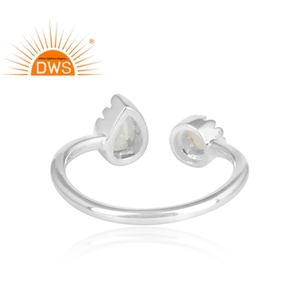 Anillo de Piedra Preciosa de Amatista Verde Ópalo, Plata de Ley 925, Proveedor de Joyería, Colección Clásica - Product Image 4