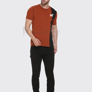 Maroon Color <b>Black</b> Combination <b>Men's</b> T-<b>Shirt</b> Half <b>Sleeve</b> Pullover Slim Fit <b>Men's</b> T <b>Shirt</b> With Customized Logo - Product Image 4