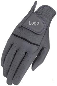 Gants d'équitation unisexes en cuir véritable de vache, OEM, personnalisés - Product Image 2