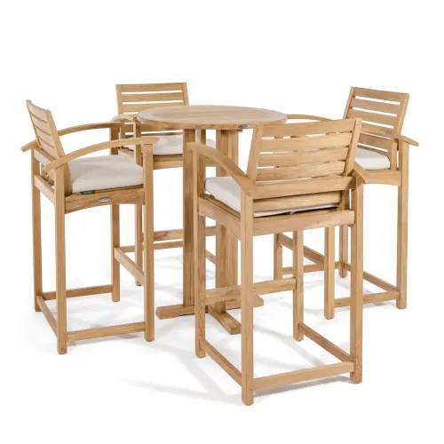 Hele Koop Meubelen Houten Bar Set Met Barkruk Moderne Stijl Gemaakt Van Hoge Kwaliteit Teak Hout