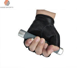 Leather Half Finger <b>Gloves</b> For <b>Weight</b> Lifting Gym Fitness Unisex Breathable Workout <b>Glove</b> - Product Image 5