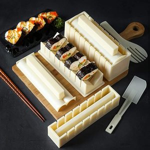 Kit de fabrication de <span class=keywords><strong>Sushi</strong></span> blanc, 11 pièces, bricolage, 4 formes de moules de riz, rond, manuel, facile et amusant, new - Product Image 6