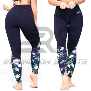 Mallas deportivas personalizadas de entrenamiento para mujer, Leggings con estampado por sublimación, último diseño - Product Image 1