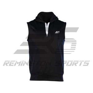 Sweat à capuche sans manches avec fermeture éclair musculaire pour hommes Gilet d'entraînement de musculation Sweats à capuche sans manches pour hommes - Product Image 2