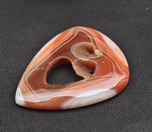 ¡Deslumbrante! Ágata Natural de Botsuana, piedra semipreciosa, Ágata Sardonyx en capas, naranja - Product Image 5