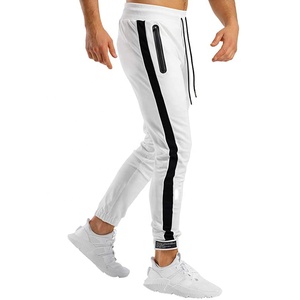 Pantalones deportivos ajustados para correr para hombre, pantalón de chándal a rayas laterales, nuevo estilo - Product Image 1