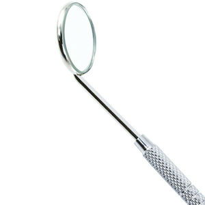 Ensemble de 3 instruments dentaires de base : explorateur dentaire, miroir, pinces de collège - Product Image 3