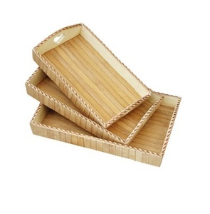 Lot de 5 plateaux à thé et café de différentes tailles Plateau de service de nourriture de forme rectangulaire de la plus grande qualité au prix le plus bas - Product Image 4