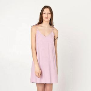 เดรสสายเดี่ยวผ้าลินินนุ่มสวมใส่สบายของผู้หญิง,เดรสมีสไตล์ผ้าลินินนุ่มใส่สบายทรงหลวมสมบูรณ์แบบสำหรับฤดูร้อน - Product Image 1