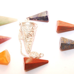 Get Online Pentagram Chakra Cage Faceted Pendulum : Pentagram Chakra Cage Faceted Pendulum for Sale - Product Image 1
