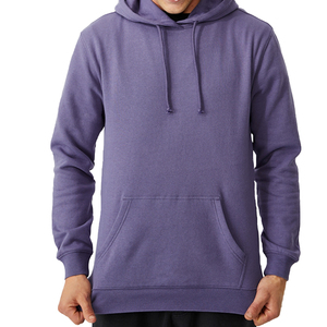 2021 Custom bulk design logo blank fleece fitness men casual full Sleeve purple color pure cotton fleece as per customer demand. - Product Image 1