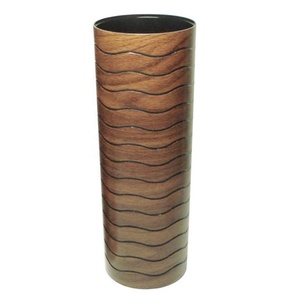 Jarrón Cilíndrico Alto de Plástico Metálico - Product Image 2